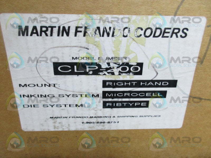 MARTIN FRANDO CLP-200 CONVERYOR ACCESSORY (AS PICTURED) NSMP