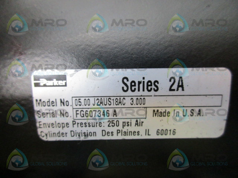 PARKER 05.00J2AUS18AC3.000 SERIES 2A CYLINDER NSNP