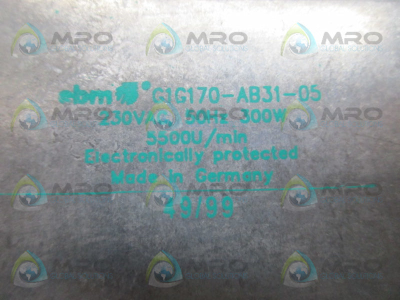 EBM G1G170-AB31-05 BLOWER FAN UNMP