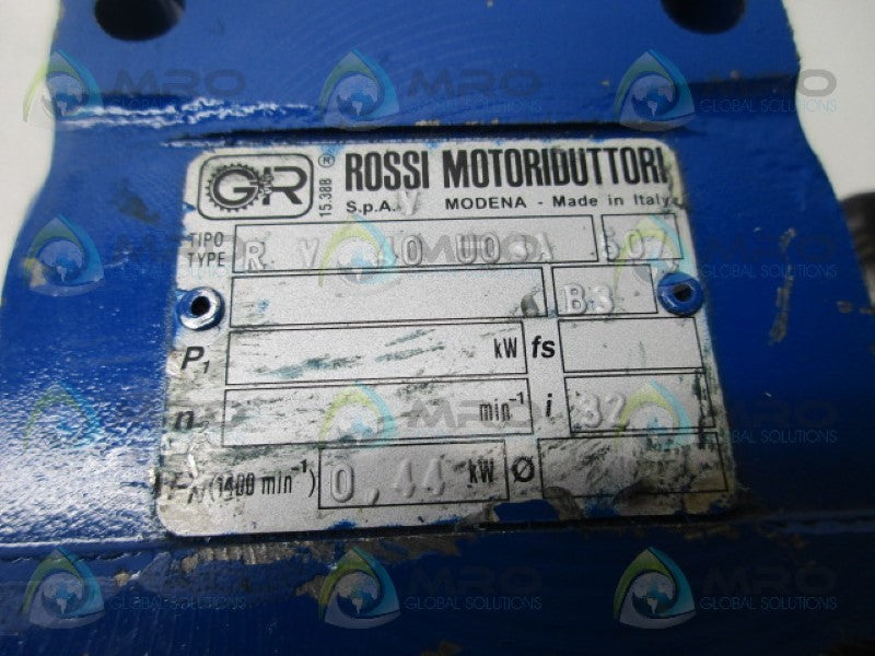 ROSSI MOTORIDUTTORI RV40U03A GEARHEAD REDUCER UNMP