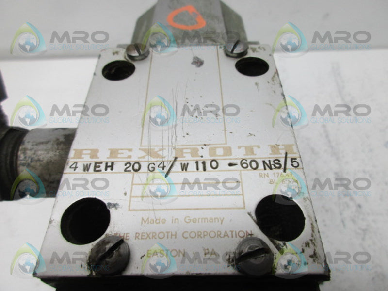 REXROTH 4WEH20G4/W110-60NS/5 DIRECTIONAL VALVE UNMP