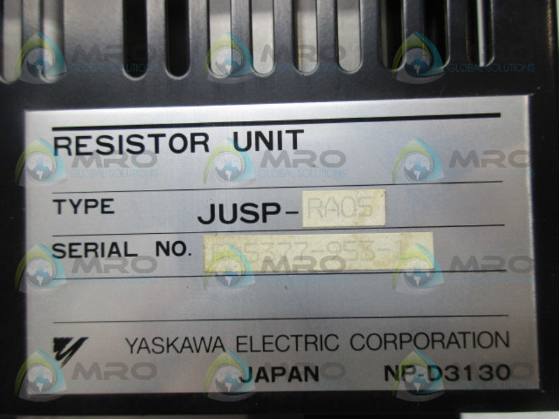 YASKAWA JUSP-RAOS RESISTOR UNIT UNMP