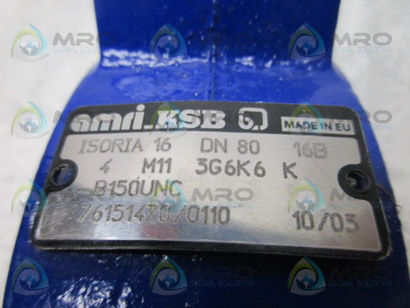 AMRI 4 M11 3G6K6K 76151470/0110 VALVE NSNP