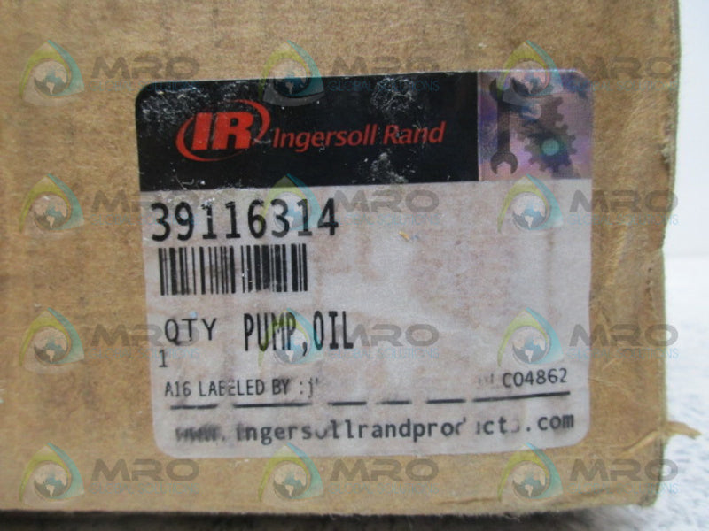 INGERSOLL RAND 39116314 OIL PUMP NSFS