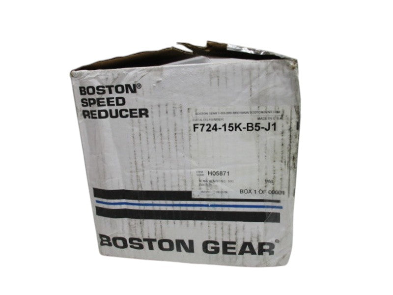 BOSTON GEAR F724-15K-B5-J1 SPEED REDUCER RATIO 15:1 NSMP