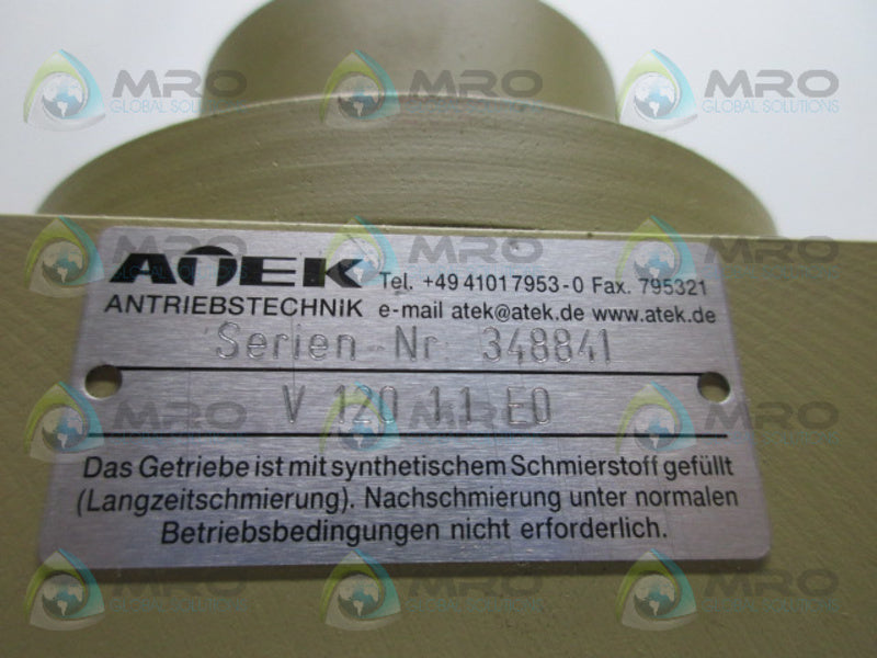 ATEK V1201:1E0 GEAR REDUCER NSNP