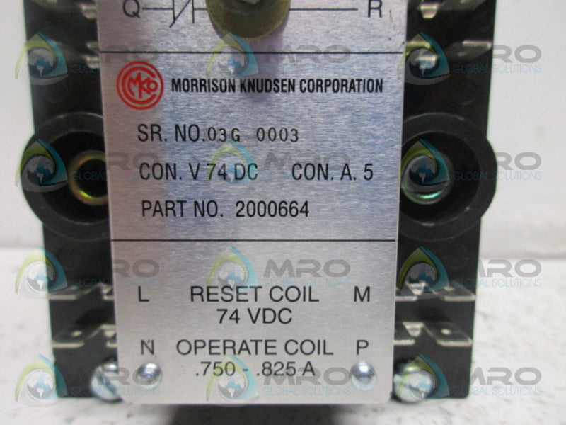 MORRISON KNUDSEN CORP 2000664 UNMP