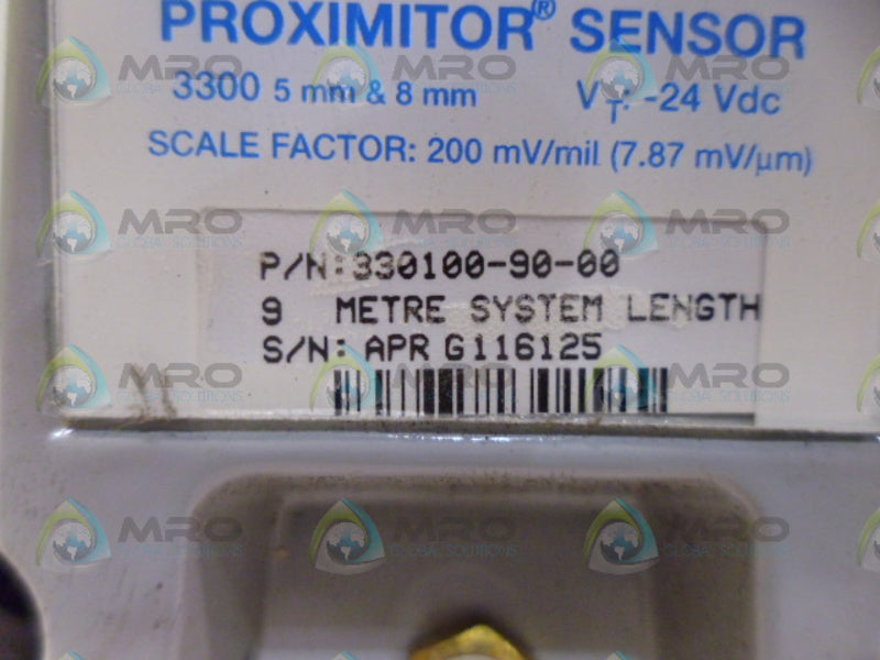 BENTLY NEVADA 330100-90-00 PROXIMITR SENSOR UNMP