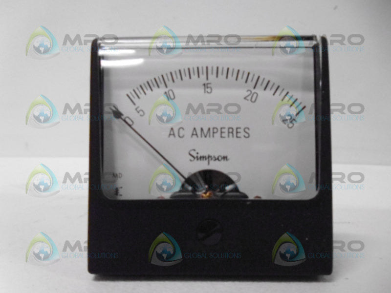 SIMPSON 1257MD PANEL METER (0-25A) NSMP