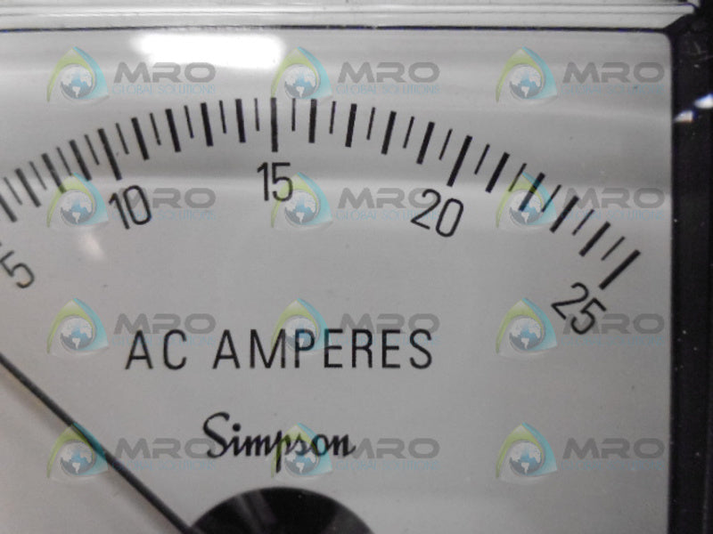 SIMPSON 1257MD PANEL METER (0-25A) NSMP