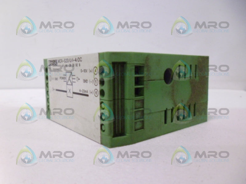 PHOENIX CONTACT MCR-S20/U/1-4/DC TRANSDUCER MODULE NSMP