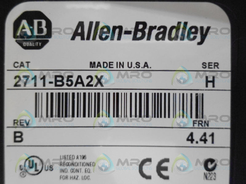INDUSTRIAL SPARE PART 2711-B5A2X SER. H F/W 4.41 (REMAN) NSMP