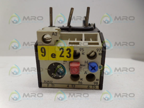 SIEMENS 3UA5200-0E OVERLOAD RELAY UNMP