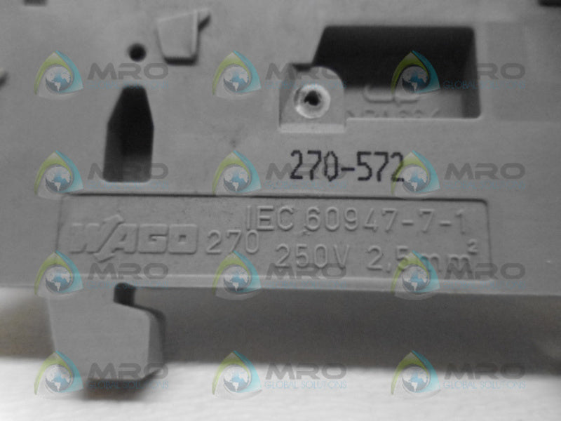 WAGO 270-572 TERMINAL BLOCK NSNP