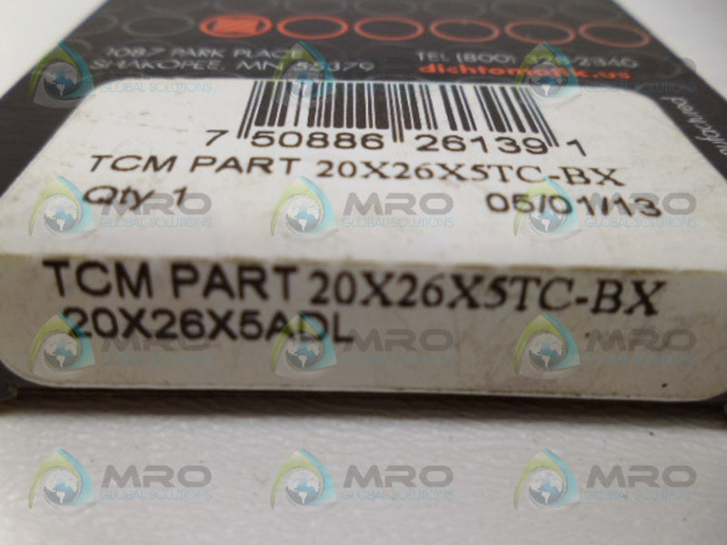 TCM 20X26X5TC-BX CARBON STEEL OIL SEAL NSMP