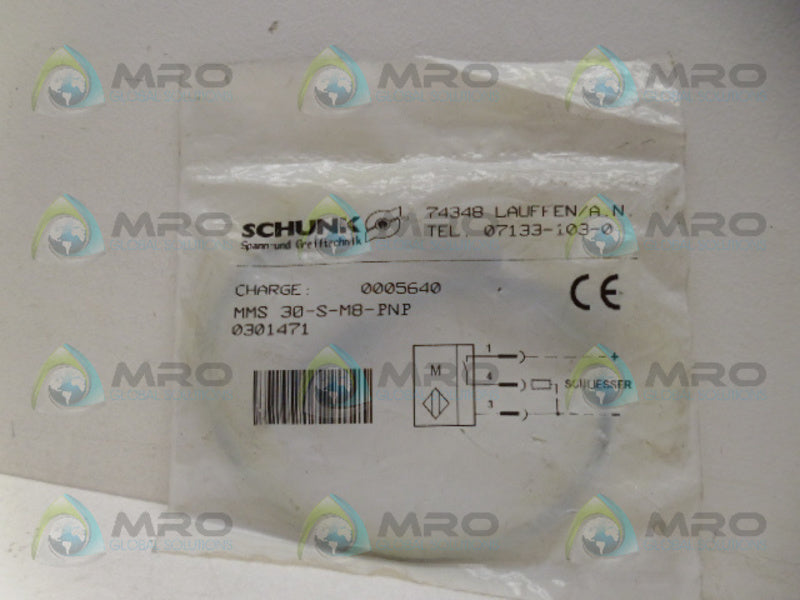 SCHUNK MMS30-S-M8-PNP MAGNETIC SWITCH NSMP