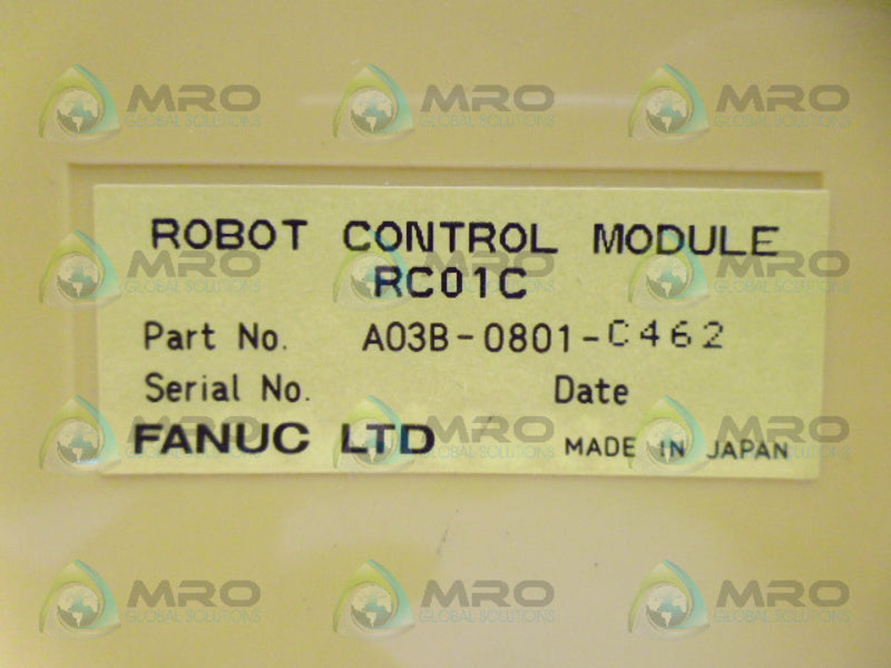 FANUC A03B-0801-C462 ROBOT CONTROL MODULE UNMP