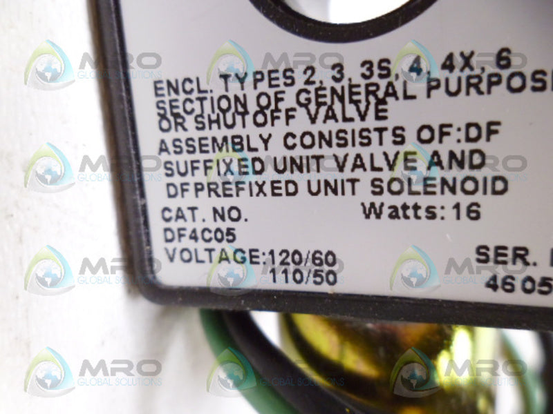 PARKER DF4C05 SOLENOID VALVE NSMP
