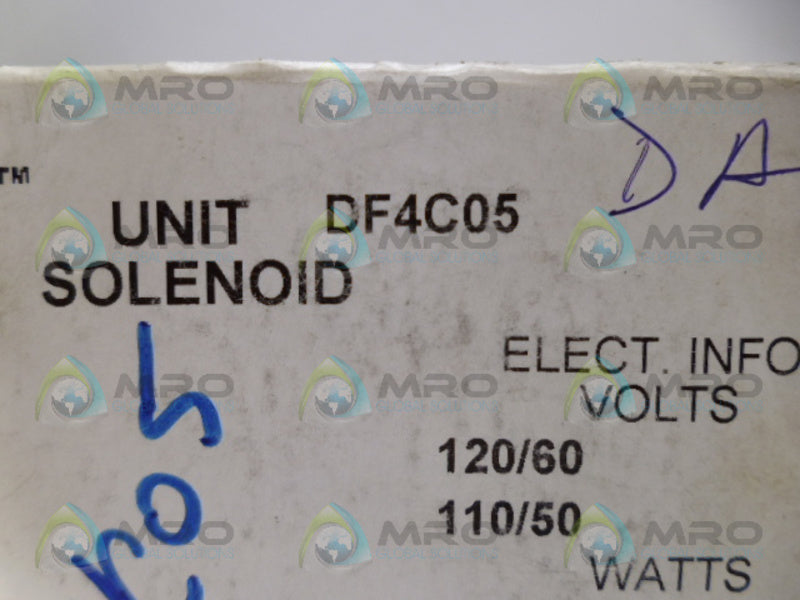 PARKER DF4C05 SOLENOID VALVE NSMP