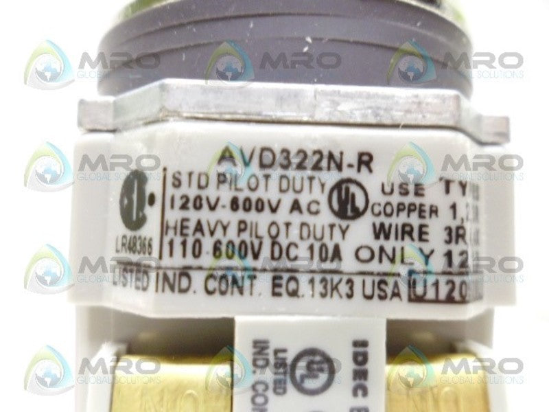 IDEC AVD322N-R EMERGENCY STOP NSMP