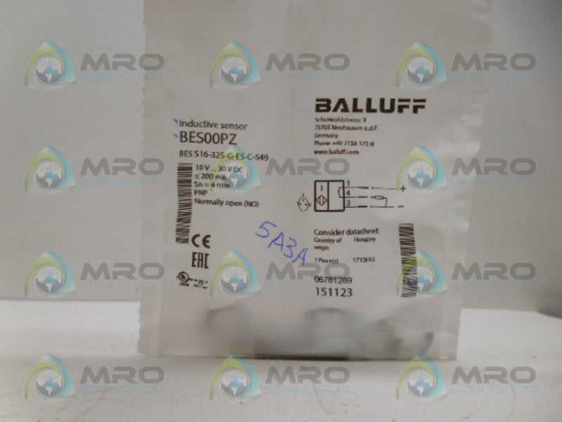BALLUFF BES516-325-G-ES-C-S49 PROXIMITY SWITCH NSMP