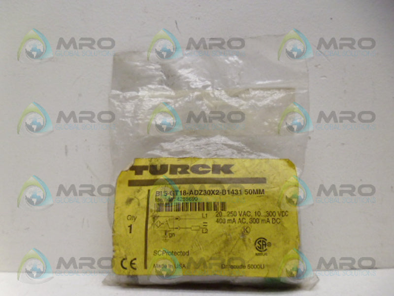 TURCK BI5-GT18-ADZ30X2-B1431 50MM PROXIMITY SENSOR NSMP