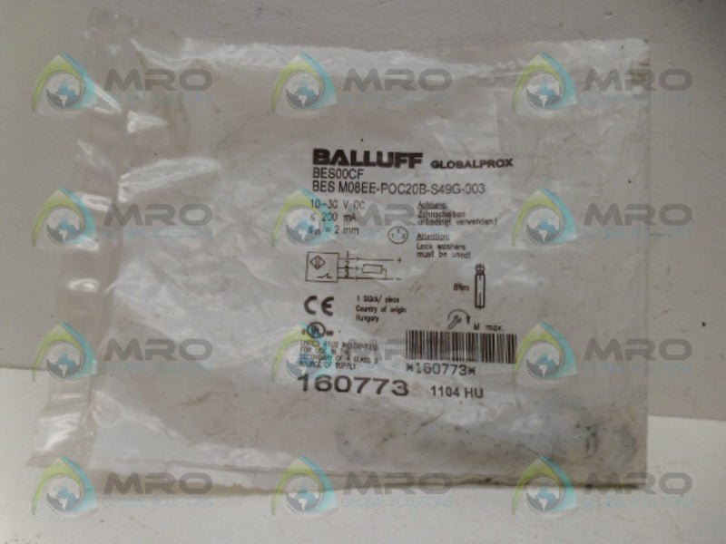 BALLUFF BESM08EE-POC20B-S49G-003 INDUCTIVE SENSOR NSMP