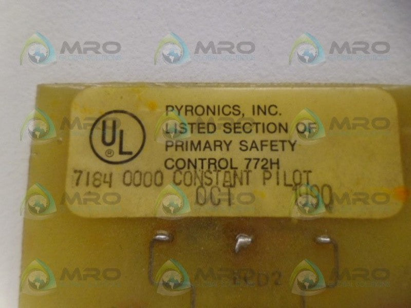 PYRONICS 7184-0000 CONSTANT PILOT MODULE UNMP