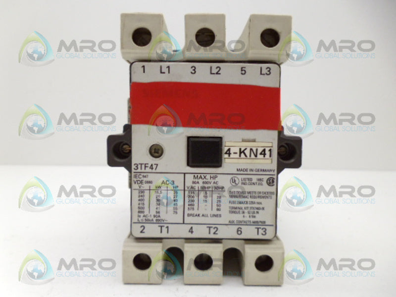 SIEMENS 3TF4722-OAG1 CONTACTOR 110V UNMP