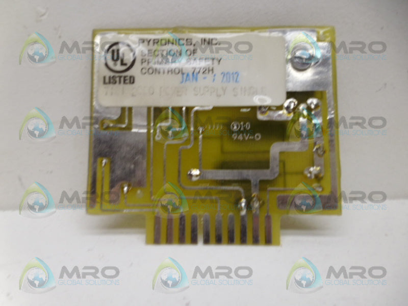 PYRONICS 7181 2000 SINGLE POWER SUPPLY UNMP