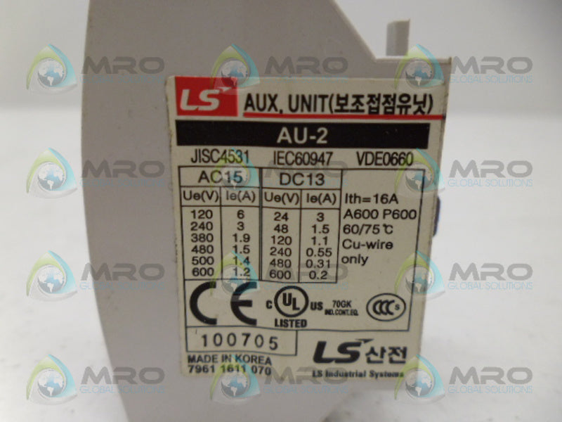 LS AU-2 CONTACT BLOCK  NSNP