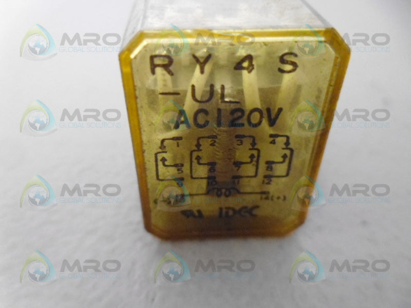 IDEC RY4S-UL 120VAC  UNMP