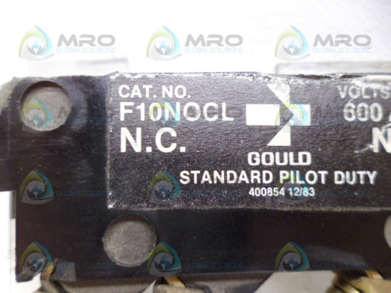 GOULD F10NOCL AUXILIARY CONTACT UNMP