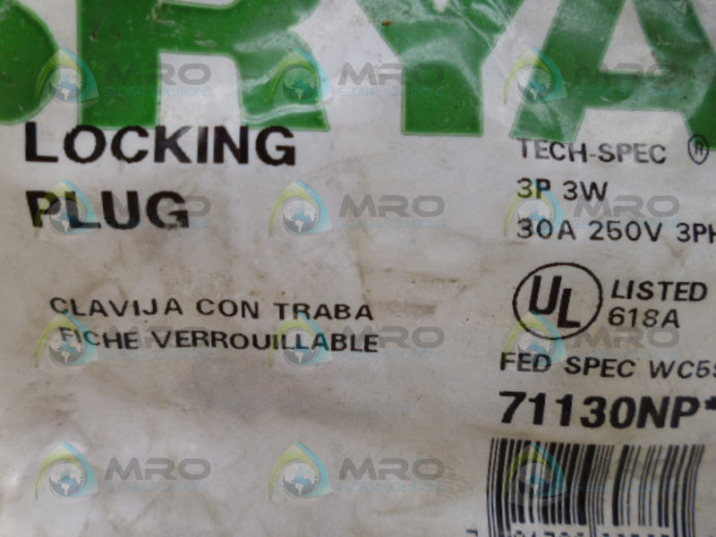 BRYANT 71130NP LOCKING PLUG NSMP