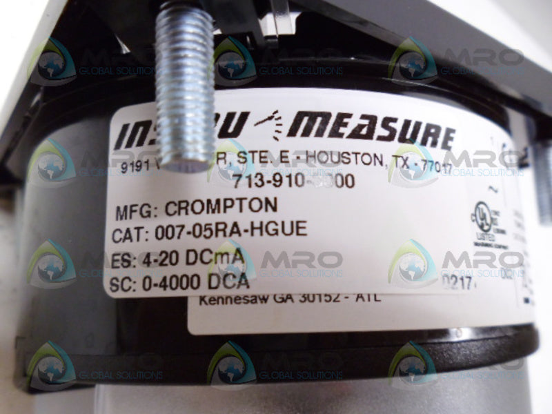 CROMPTON 007-05RA-HGUE METER 4000DCA NSMP