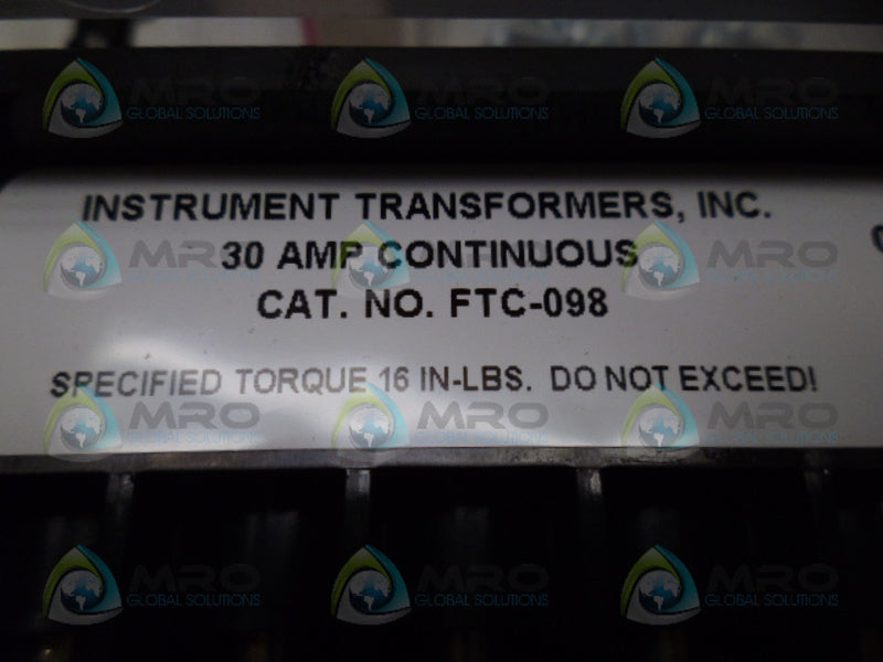 INSTRUMENT TRANSFORMERS FTC-098 CONTINUOUS TRANSFORMER NSMP