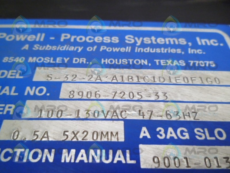 MICON S-32-2A PROCESS CONTROLLER UNMP