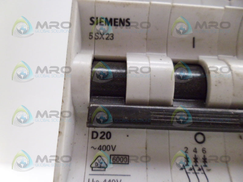 SIEMENS 5SX2320-8 CIRCUIT BREAKER 20A UNMP