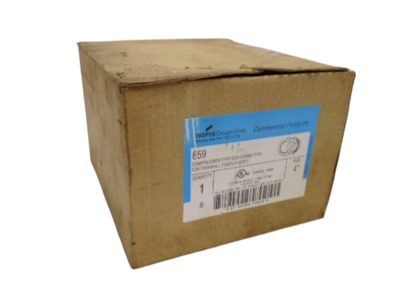 CROUSE-HINDS 659 COMPRESSION TYPE BOX CONNECTOR 4" NSMP