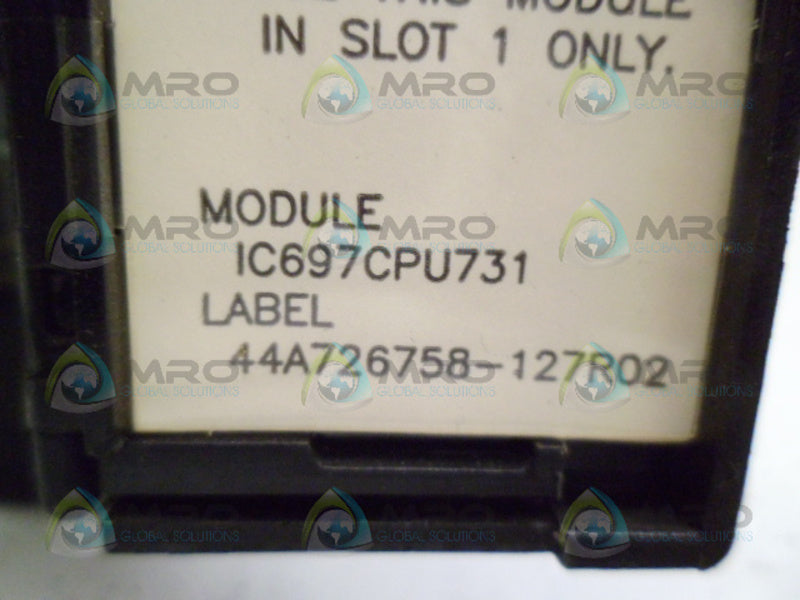 GE FANUC IC697CPU731 CENTRAL PROCESSOR UNIT NSNP