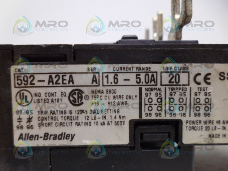 INDUSTRIAL SPARE PART 592-A2EA SER. A (AS PICTURED) UNMP
