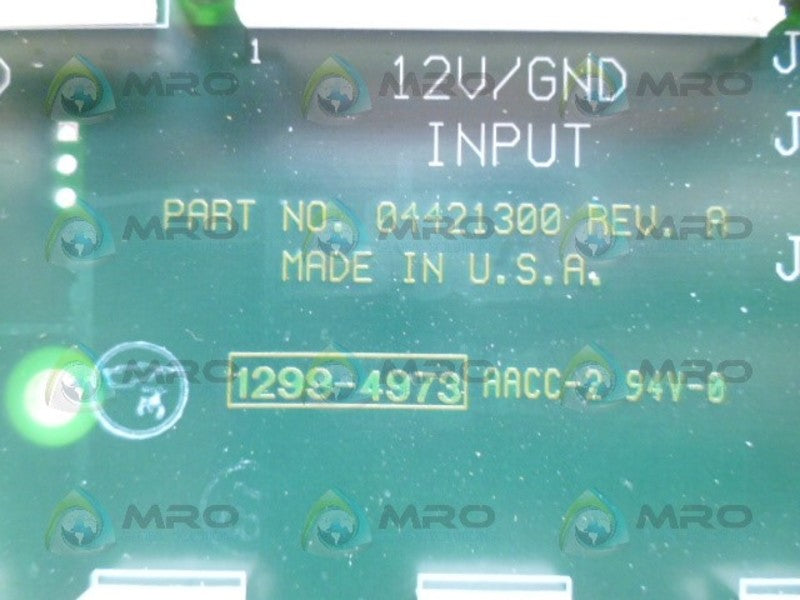 MEASUREX 04421300 REV.A CONTROL BOARD NSNP