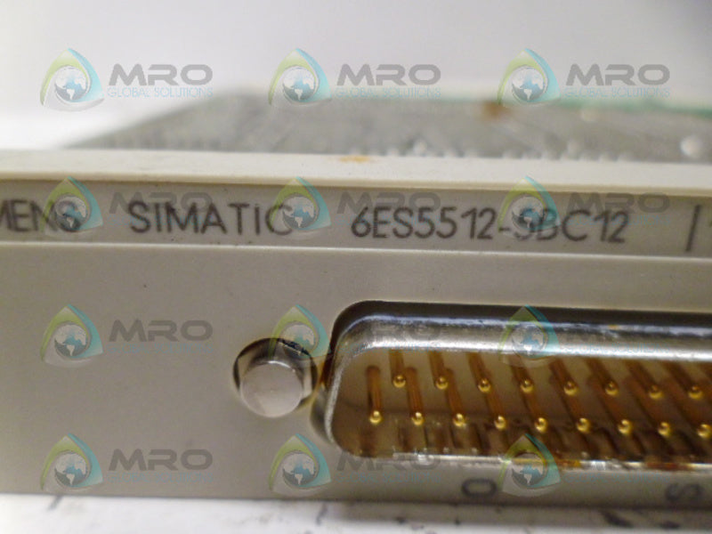 SIEMENS SIMATIC 6ES5512-5BC12 INTERFACE MODULE NSNP