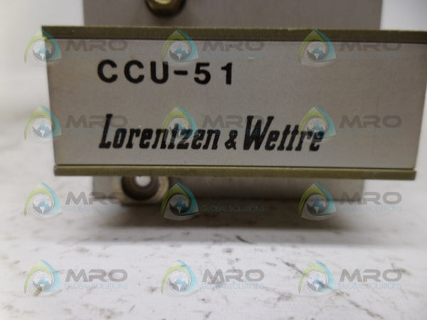 LORENTZEN & WETTRE CCU-51 CIRCUIT BOARD UNMP