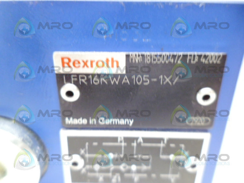 REXROTH LFR16KWA105-1X/ HYDRAULIC VALVE NSNP