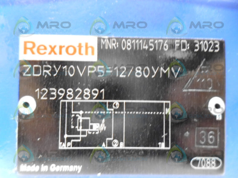 REXROTH ZDRY10VP5-12/80YMY 0811145176  NSNP