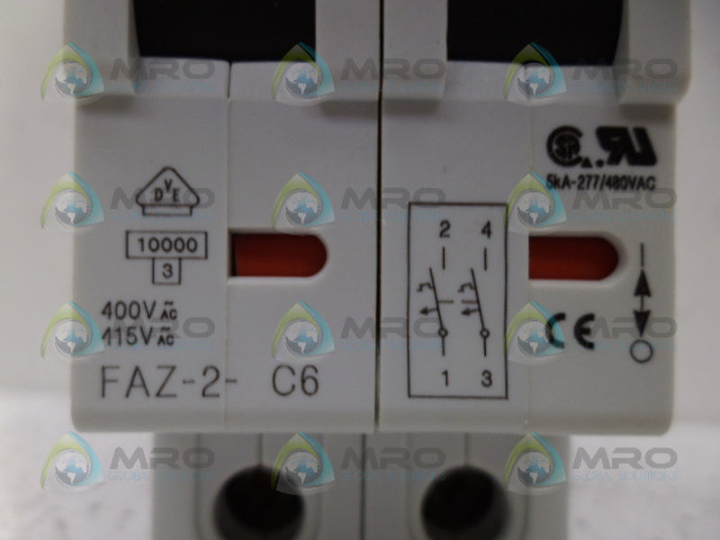 KLOCKNER MOELLER FAZ-2-C6 CIRCUIT BREAKER  NSMP