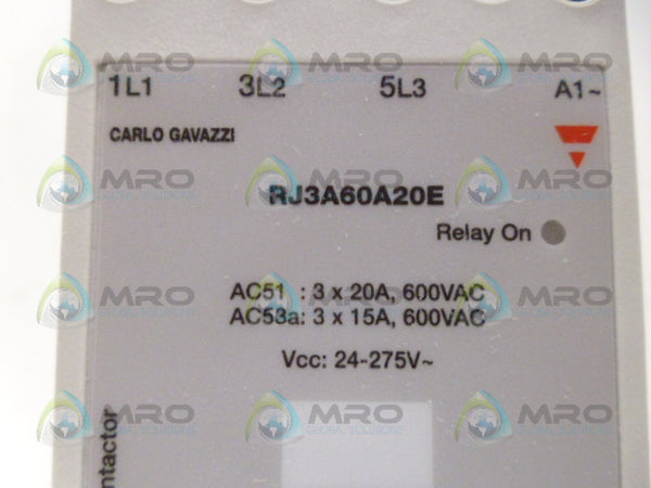 CARLO GAVAZZI RJ3A60A20E RELAY NSMP