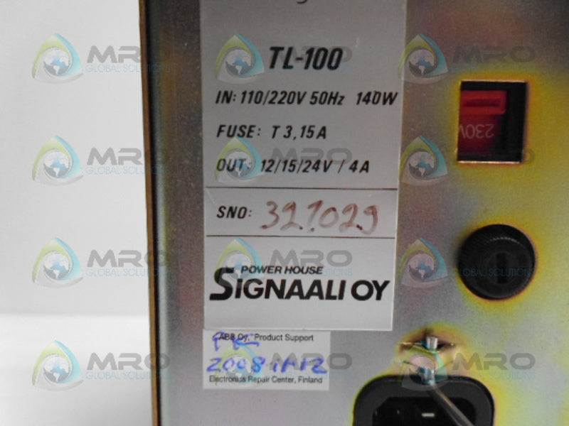 SIGNAALI TL-100 POWER SUPPLY UNMP