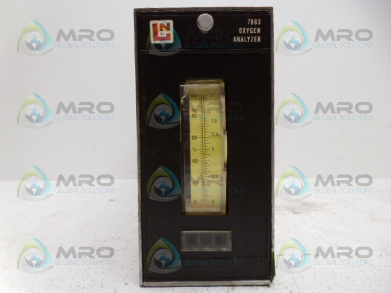 LEEDS & NORTHRUP 7863-4-2-1-002-1-2-1-001-0 OXYGEN ANALYZER UNMP